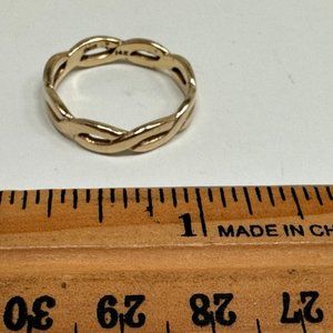 James Avery Twisted Wire 14k Gold Wedding Band Size 10 Retired